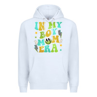 White in my boy mom era Premium Hoodie - JahusDesignShop