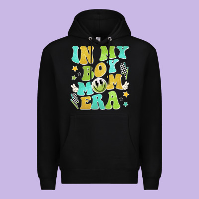 In My Boy Mom Era Premium Hoodie Designed By Jahusdesignshop