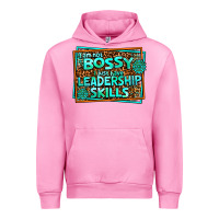 Fuchsia Pink i am not bossy i just have leadership skills Urban Hoodie - AdoDesignShop