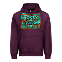 Mauve Wine i am not bossy i just have leadership skills Urban Hoodie - AdoDesignShop