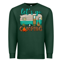 Sports Green lets go camping Premium Sweatshirt - texasbilliewilder