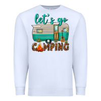 White lets go camping Premium Sweatshirt - texasbilliewilder