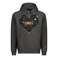 Charcoal Heather spanish mothers day Premium Hoodie - JahusDesignShop