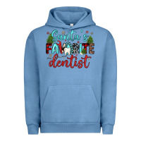 Pigment Pebble Blue santas favorite dentist Urban Hoodie - JahusDesignShop