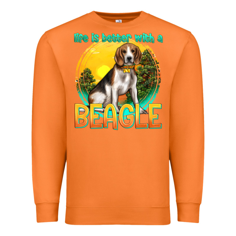 Life Is Better With A Beagle Premium Sweatshirt by texasbilliewilder | Teevron
