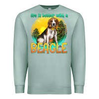 Seafoam life is better with a beagle Premium Sweatshirt - texasbilliewilder