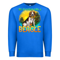 True Royal life is better with a beagle Premium Sweatshirt - texasbilliewilder