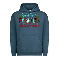 Pigment Midnight Navy santas favorite dental crew Urban Hoodie - JahusDesignShop