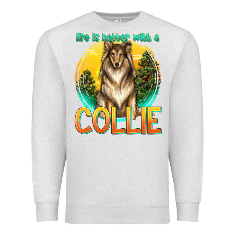 Life Is Better With A Collie Premium Sweatshirt by texasbilliewilder | Teevron