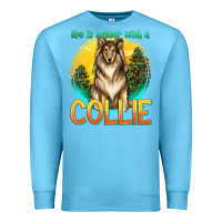 Ocean Blue life is better with a collie Premium Sweatshirt - texasbilliewilder