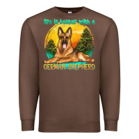 Chestnut life is better with a german shepherd Premium Sweatshirt - texasbilliewilder
