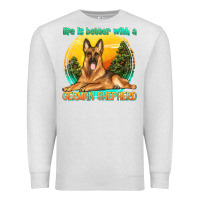 Oatmeal Heather life is better with a german shepherd Premium Sweatshirt - texasbilliewilder