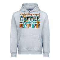 Heather Grey i am holding a cup of coffee so yeah iam pretty bu Urban Hoodie - AdoDesignShop