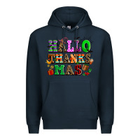 Navy hallothanksmas Premium Hoodie - AdoDesignShop