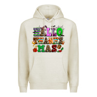 Oatmeal Heather hallothanksmas Premium Hoodie - AdoDesignShop