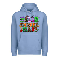 Colony Blue hallothanksmas Premium Hoodie - AdoDesignShop