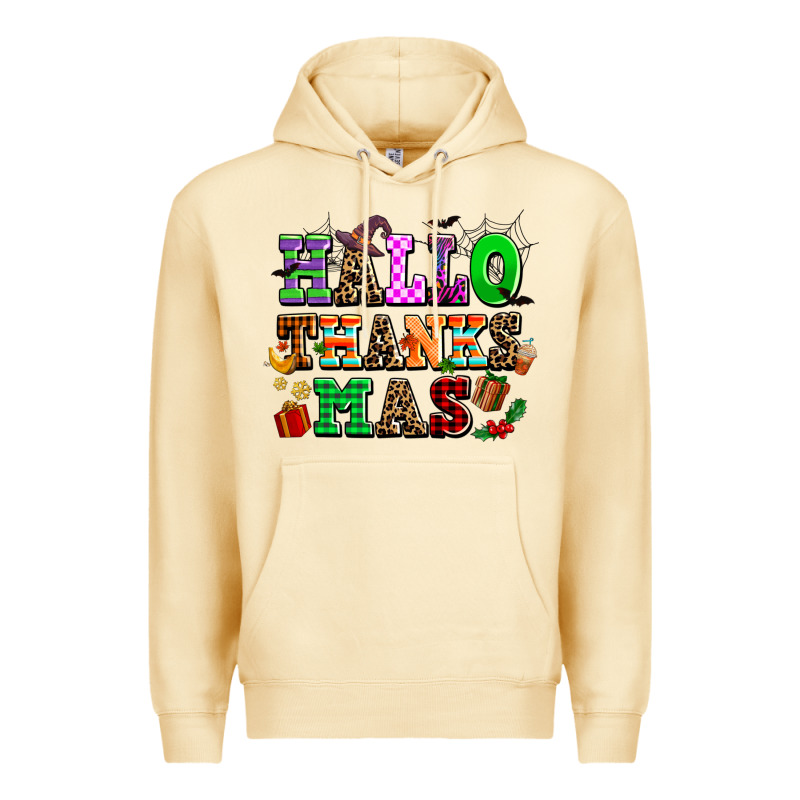 Hallothanksmas Premium Hoodie by AdoDesignShop | Teevron