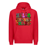 Red hallothanksmas Premium Hoodie - AdoDesignShop
