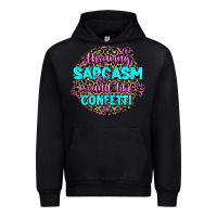 Foreset Green throwing sarcasm around like confetti Urban Hoodie - AdoDesignShop