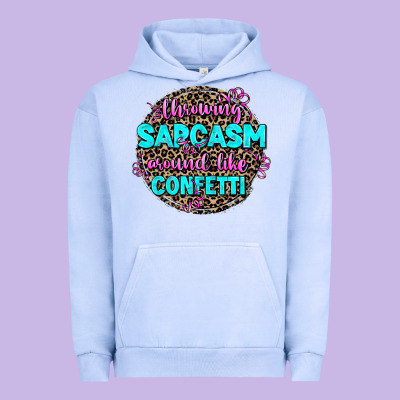 Throwing Sarcasm Around Like Confetti Urban Hoodie Designed By Adodesignshop
