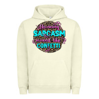 Pigment Pistachio throwing sarcasm around like confetti Urban Hoodie - AdoDesignShop
