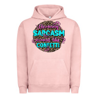 Pigment Salmon throwing sarcasm around like confetti Urban Hoodie - AdoDesignShop