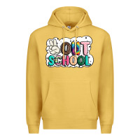 Antique Gold peace out school Premium Hoodie - JahusDesignShop