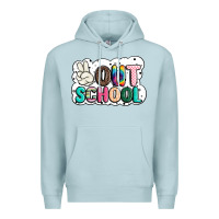 Blue Mist peace out school Premium Hoodie - JahusDesignShop
