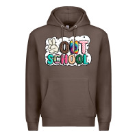 Coffee peace out school Premium Hoodie - JahusDesignShop