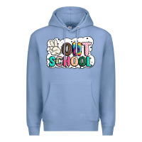Colony Blue peace out school Premium Hoodie - JahusDesignShop