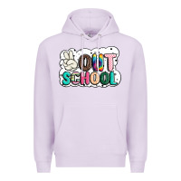Lilac peace out school Premium Hoodie - JahusDesignShop