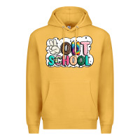 Mustard peace out school Premium Hoodie - JahusDesignShop