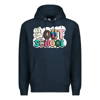Navy peace out school Premium Hoodie - JahusDesignShop
