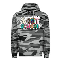 Slate Camo peace out school Premium Hoodie - JahusDesignShop
