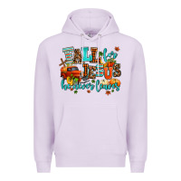 Lilac fall for jesus he never leaves Premium Hoodie - AdoDesignShop