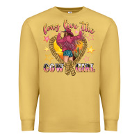 Antique Gold long live the cowgirl Premium Sweatshirt - texasbilliewilder