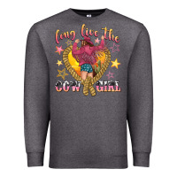Charcoal Heather long live the cowgirl Premium Sweatshirt - texasbilliewilder
