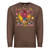 Chestnut long live the cowgirl Premium Sweatshirt - texasbilliewilder