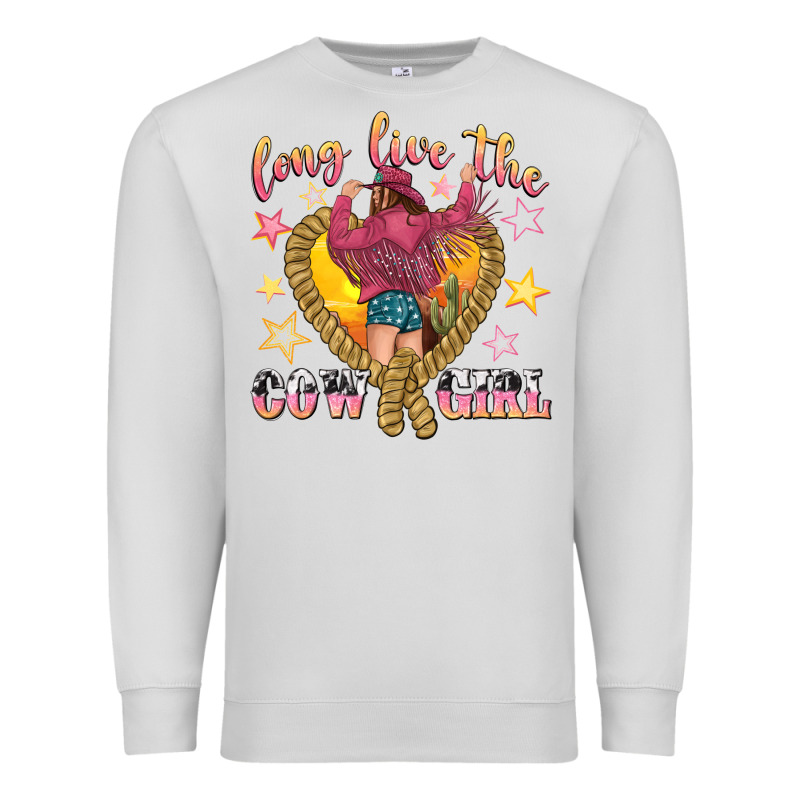 Long Live The Cowgirl Premium Sweatshirt by texasbilliewilder | Teevron