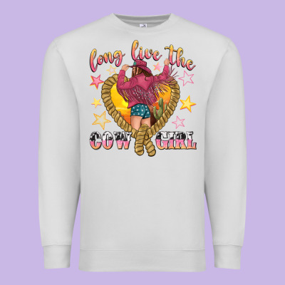 Long Live The Cowgirl Premium Sweatshirt Designed By Texasbilliewilder