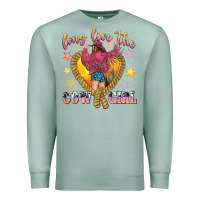 Seafoam long live the cowgirl Premium Sweatshirt - texasbilliewilder