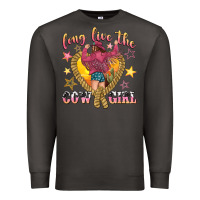 Smoke long live the cowgirl Premium Sweatshirt - texasbilliewilder