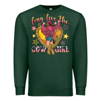 Sports Green long live the cowgirl Premium Sweatshirt - texasbilliewilder