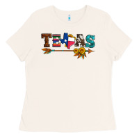 Bone texas with arrow and sunflowers Ladies Tee - Artiststas