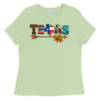 Matcha texas with arrow and sunflowers Ladies Tee - Artiststas