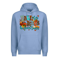Colony Blue fall for jesus he never leaves Premium Hoodie - AdoDesignShop