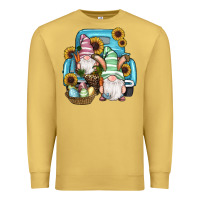 Antique Gold Easter Gnomes Egg Sunflowers Truck Premium Sweatshirt - RanaPortraitStore