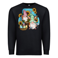 Black Easter Gnomes Egg Sunflowers Truck Premium Sweatshirt - RanaPortraitStore
