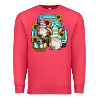 Cardinal Easter Gnomes Egg Sunflowers Truck Premium Sweatshirt - RanaPortraitStore