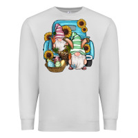 Dove Grey Easter Gnomes Egg Sunflowers Truck Premium Sweatshirt - RanaPortraitStore